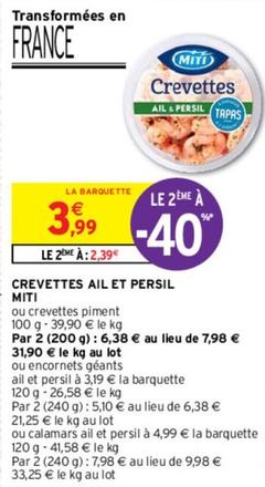 Miti - Crevettes Ail Et Persil