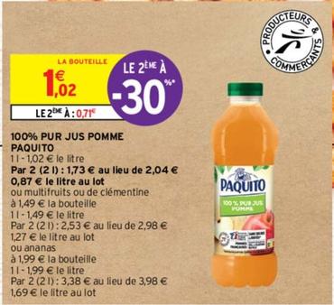Paquito - 100% Pur Jus Pomme