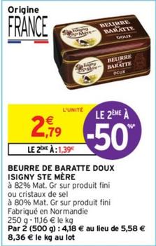 Isigny Sainte Mére - Beurre De Baratte Doux
