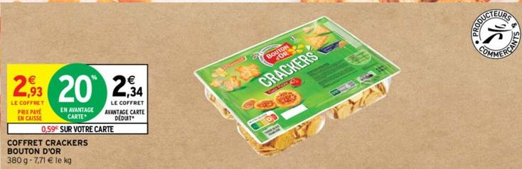 bouton d'or - coffret crackers