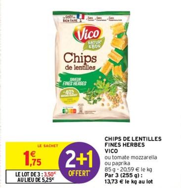 vico - chips de lentilles fines herbes