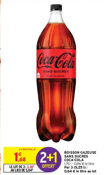 Coca Cola - Boisson Gazeuse Sans Sucres