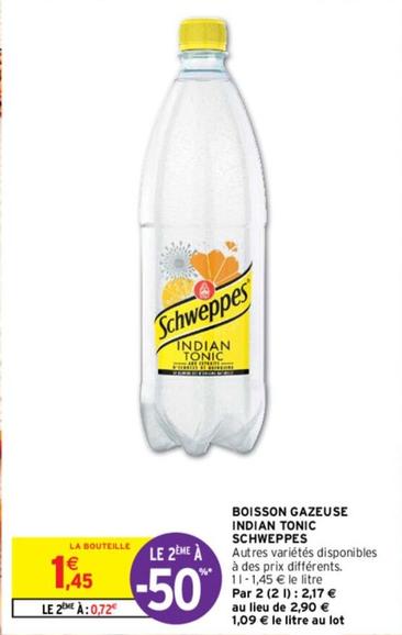 Schweppes - Boisson Gazeuse Indian Tonic