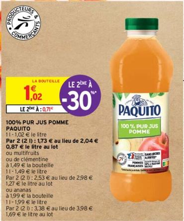 paquito - 100% pur jus pomme