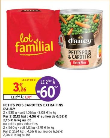 D'aucy - Petits Pois Carottes Extra Fins