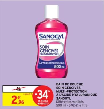 Sanogyl - Bain De Bouche Soin Gencives Multi Protection À L'Acide Hyaluronique