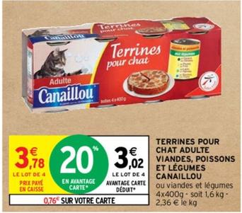 Canaillou - Terrines Pour Chat Adulte Viandes, Poissons Et Légumes 