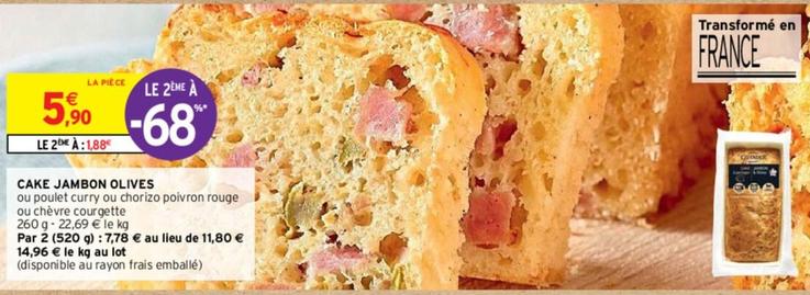 Cake Jambon Olives