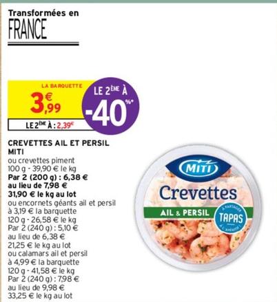 Miti - Crevettes Ail Et Persil