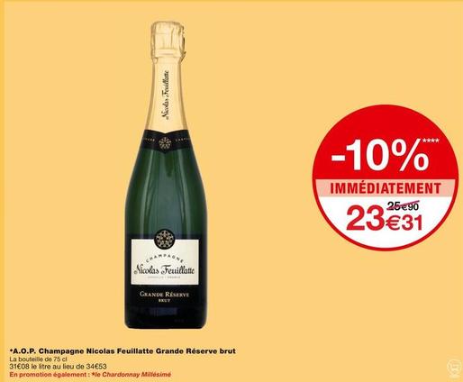 Champagne offre à 23,31€ sur Monoprix