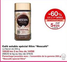Café soluble offre à 5,25€ sur Monoprix