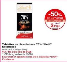 Chocolat offre à 2,39€ sur Monoprix