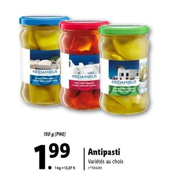 Eridanous - Antipasti offre à 1,99€ sur Lidl