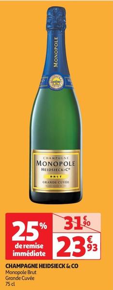 Monopole - Champagne Heidsieck & Co  offre à 23,93€ sur Auchan Supermarché