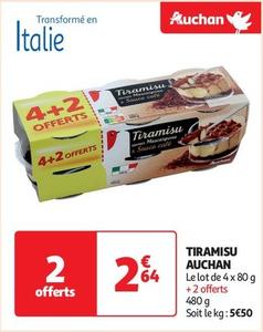 Auchan - Tiramisu offre à 2,64€ sur Auchan Supermarché