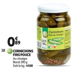 Pouce - Cornichons Fins  offre à 0,89€ sur Auchan Supermarché