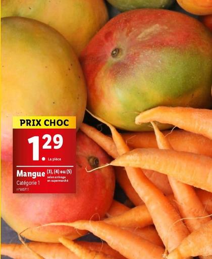 Mangue offre à 1,29€ sur Lidl