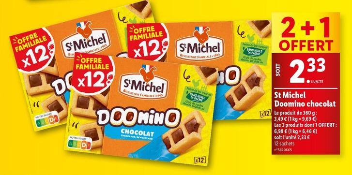 St Michel - Doomino Chocolat offre à 2,33€ sur Lidl