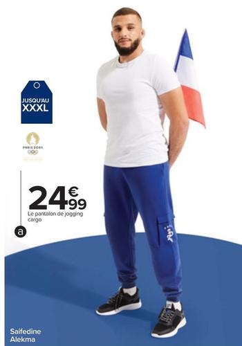 Pantalon De Jogging Cargo Homme offre à 24,99€ sur Carrefour City