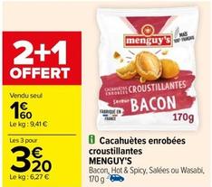 Menguy'S - Cacahuètes Enrobées Croustillantes  offre à 1,6€ sur Carrefour Drive