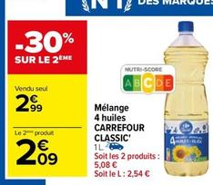 Carrefour - Mélange 4 Huiles Classic' offre à 2,99€ sur Carrefour Drive