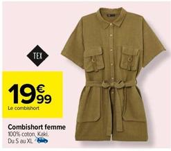 Tex - Combishort Femme offre à 19,99€ sur Carrefour Drive