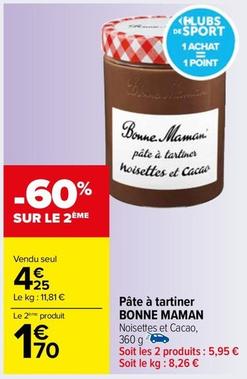 Bonne Maman - Pâte À Tartiner offre à 4,25€ sur Carrefour Drive