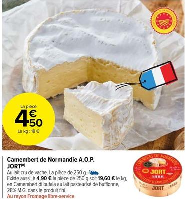 Jort - Camembert De Normandie A.O.P.  offre à 4,5€ sur Carrefour Drive