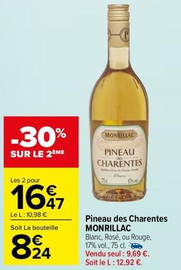 Monrillac - Pineau Des Charentes  offre à 8,24€ sur Carrefour Drive