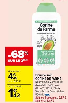 Corine De Farme - Douche Soin offre à 4,45€ sur Carrefour Drive