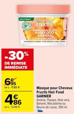 Garnier - Masque Pour Cheveux Fructis Hair Food offre à 4,86€ sur Carrefour Drive