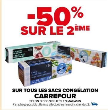 Carrefour - Sur Tous Les Sacs Congélation offre sur Carrefour Drive