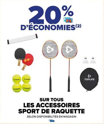 Sur Tous Les Accessoires Sport De Raquette offre sur Carrefour Drive