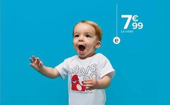 T Shirt Bébé Garçon offre à 7,99€ sur Carrefour
