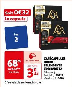 L'Or - Café Capsules Double Splendente Barista offre à 3,23€ sur Auchan Hypermarché