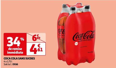 Coca cola - Sans Sucres offre à 4,61€ sur Auchan Hypermarché