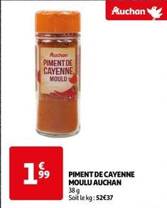 Auchan - Piment De Cayenne Moulu  offre à 1,99€ sur Auchan Hypermarché