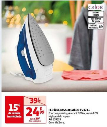 Calor - Fer À Repasser FV171 offre à 24,99€ sur Auchan Hypermarché