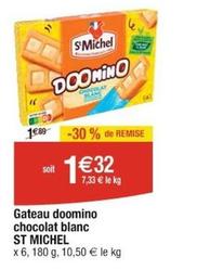 St michel - Gateau Doomino Chocolat Blanc offre à 1,32€ sur Cora