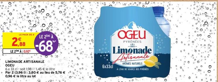 Ogeu - Limonade Artisanale  offre à 2,88€ sur Intermarché Hyper