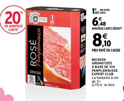 Expert Club - Boisson Aromatisée À Base De Vin Pamplemousse  offre à 6,48€ sur Intermarché