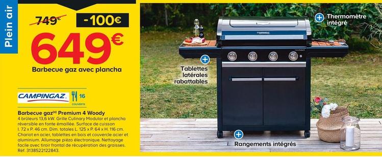 Campingaz - Barbecue Gaz Premium 4 Woody offre à 649€ sur Castorama