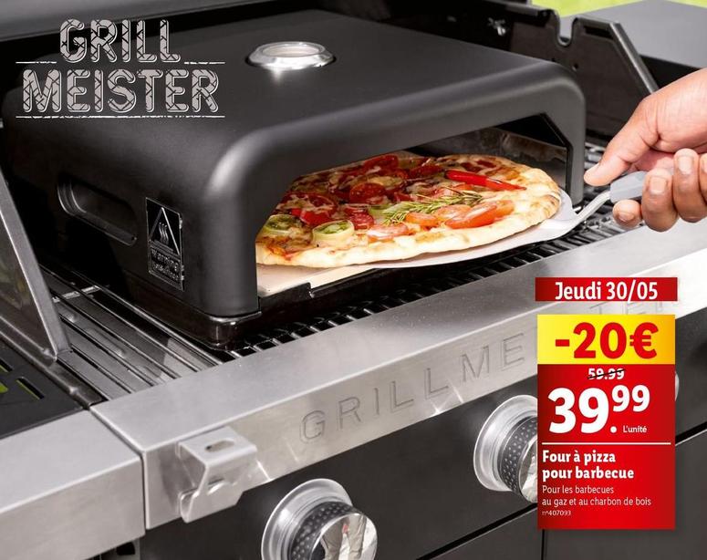Grill Meister - Four À Pizza Pour Barbecue offre à 39,99€ sur Lidl