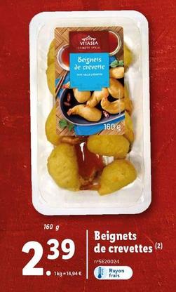 Vitasia - Beignets de Crevettes offre à 2,39€ sur Lidl