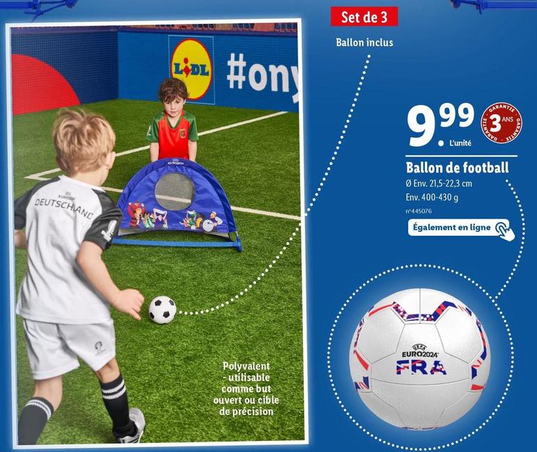 Ballon De Football  offre à 9,99€ sur Lidl