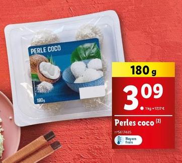 Perles coco offre à 3,09€ sur Lidl