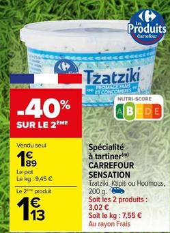 Carrefour - Specialite A Tartiner  offre à 1,89€ sur Carrefour Market