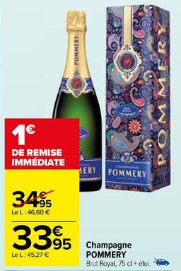 Pommery - Champagne  offre à 33,95€ sur Carrefour Market