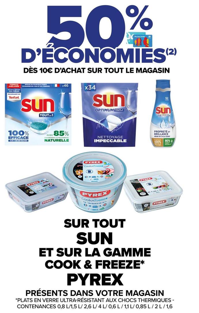 Pyrex / Sun - Sur Tout Et Sur La Gamme Cook & Freeze offre sur Carrefour Market