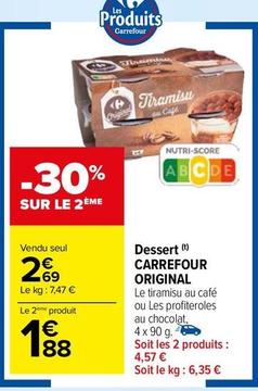 Carrefour - Dessert  offre à 2,69€ sur Carrefour Market